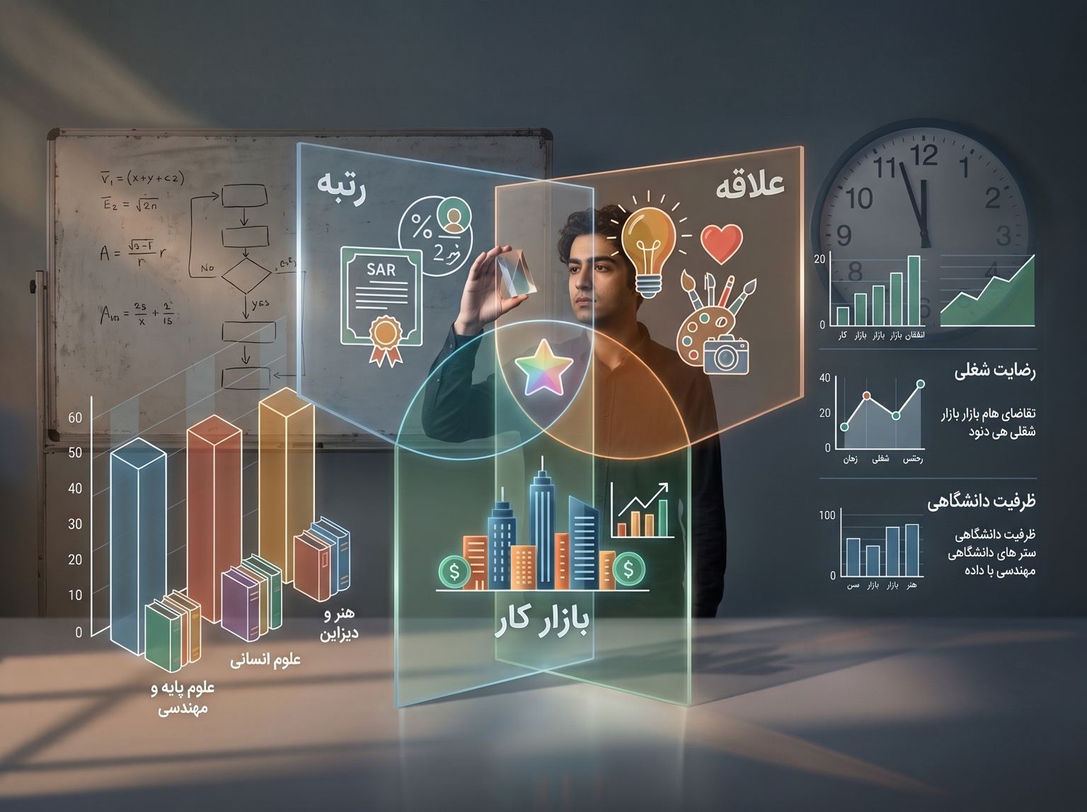 انتخاب رشته دادهمحور؛ چگونه رتبه، علاقه و بازار کار را کنار هم بگذاریم؟
